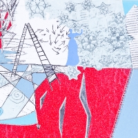 Leitern und winkende Frau - 2009